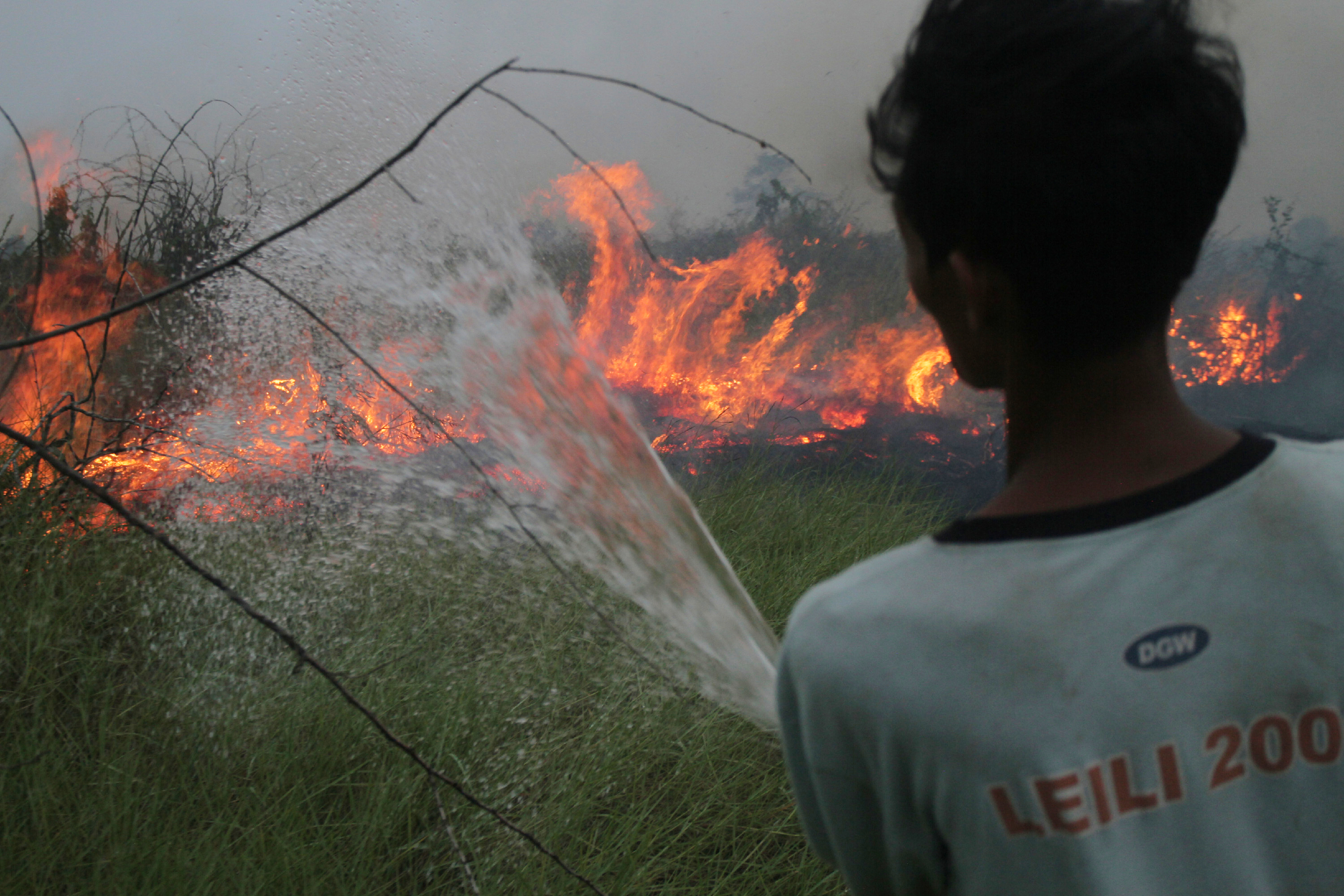 Indonesia battles haze as wildfires rage across South Sumatra forests
