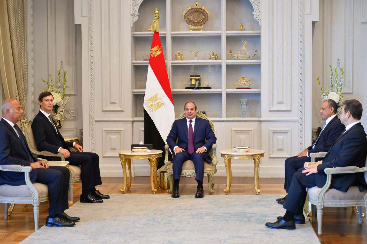 Jared Kushner, US President Donald Trump's envoy and son-in-law, meets with Egyptian President Abdel Fattah al-Sisi
