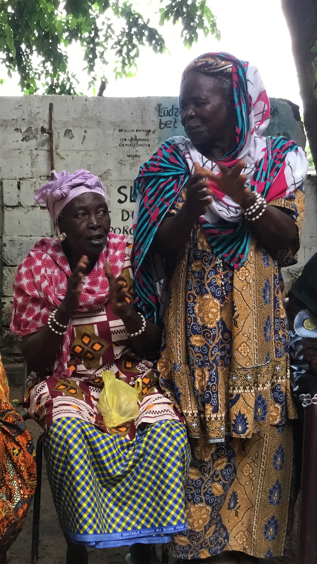 Kanyeleng members during one of the group’s regular gatherings in Bakau