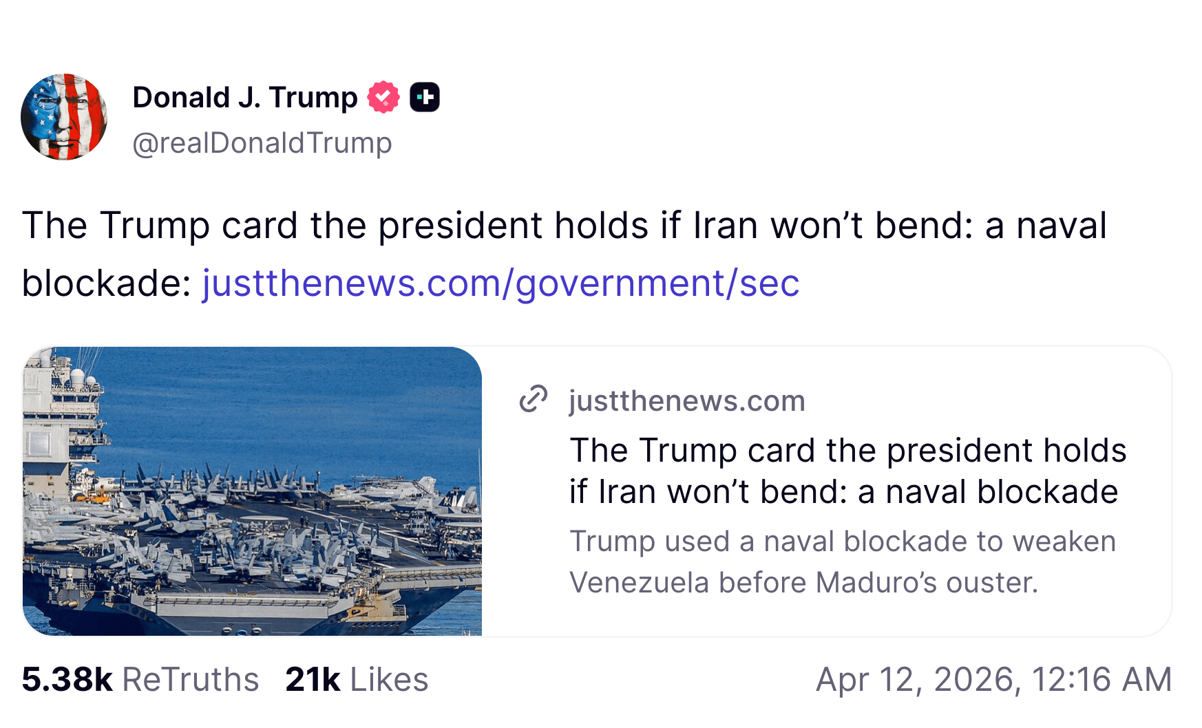 INTERACTIVE - Trump Truth Social 4-1787230493