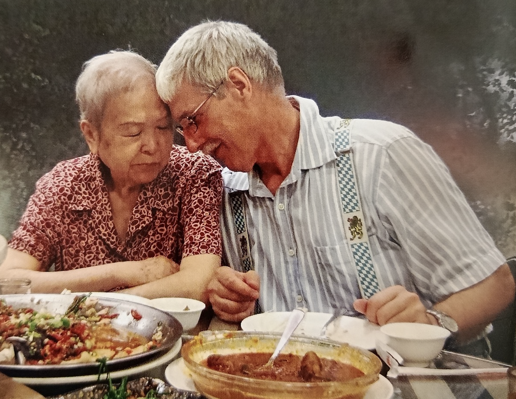 Erich Guetinger with his mother-in-law, Huei-jen Chen, who passed away in 2016. Guetinger and his wife visit Taiwan often [Courtesy of Erich Guetinger]