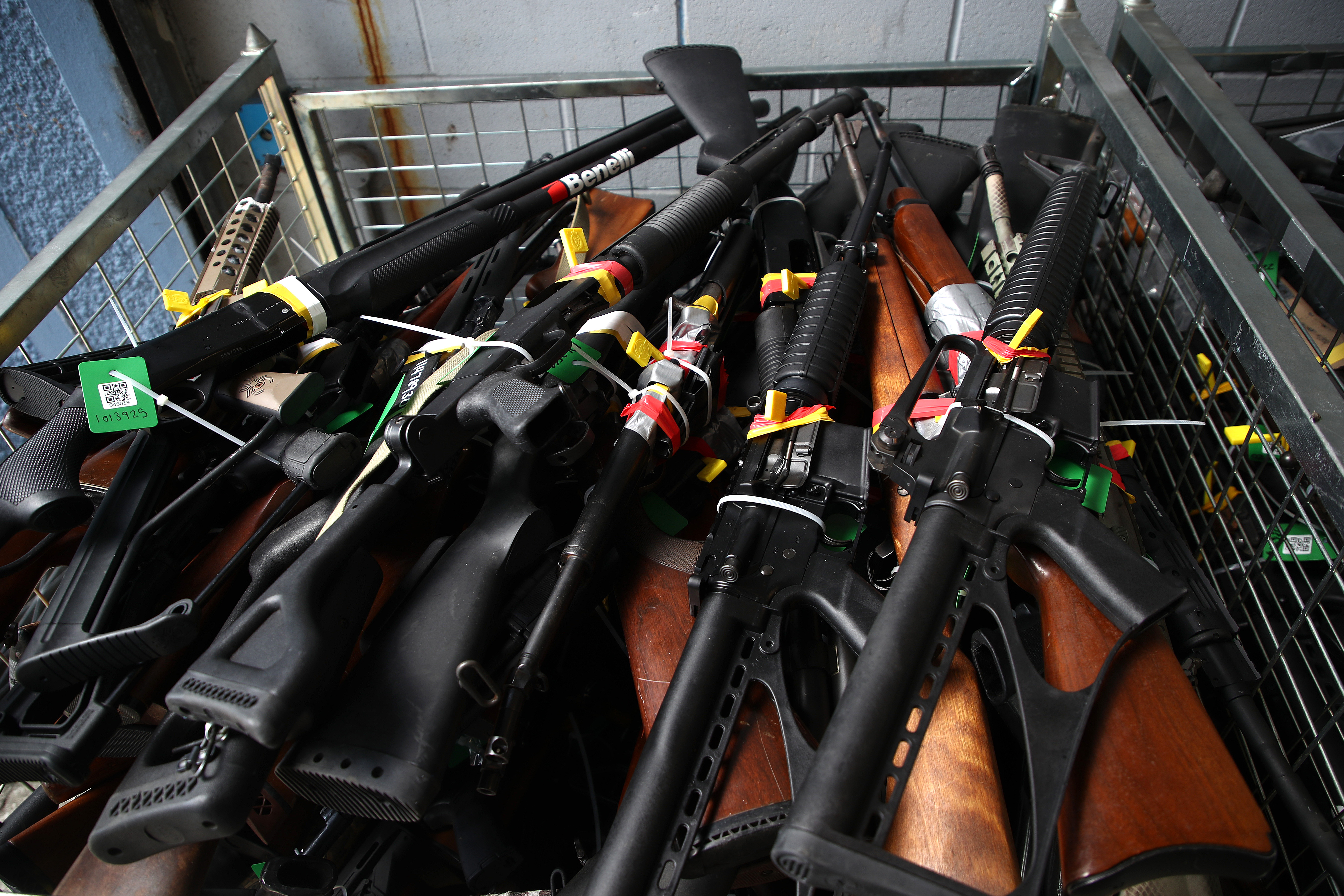 Previous mass shootings have prompted Australia to tighten gun ownership laws and introduce gun buyback schemes. [File: Phil Walter/Getty Images]
