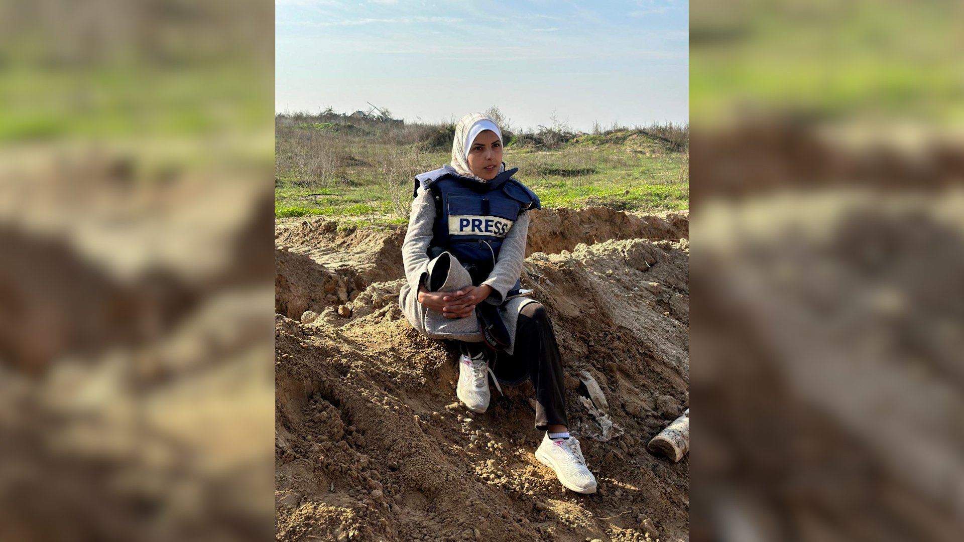 Palestinian journalist Mariam Abu Dagga, who the Associated Press said freelanced for the AP, and was killed in Israeli strikes on Nasser hospital on August 25, 2025, poses for a picture in Gaza Strip in this undated handout picture. [Reuters]