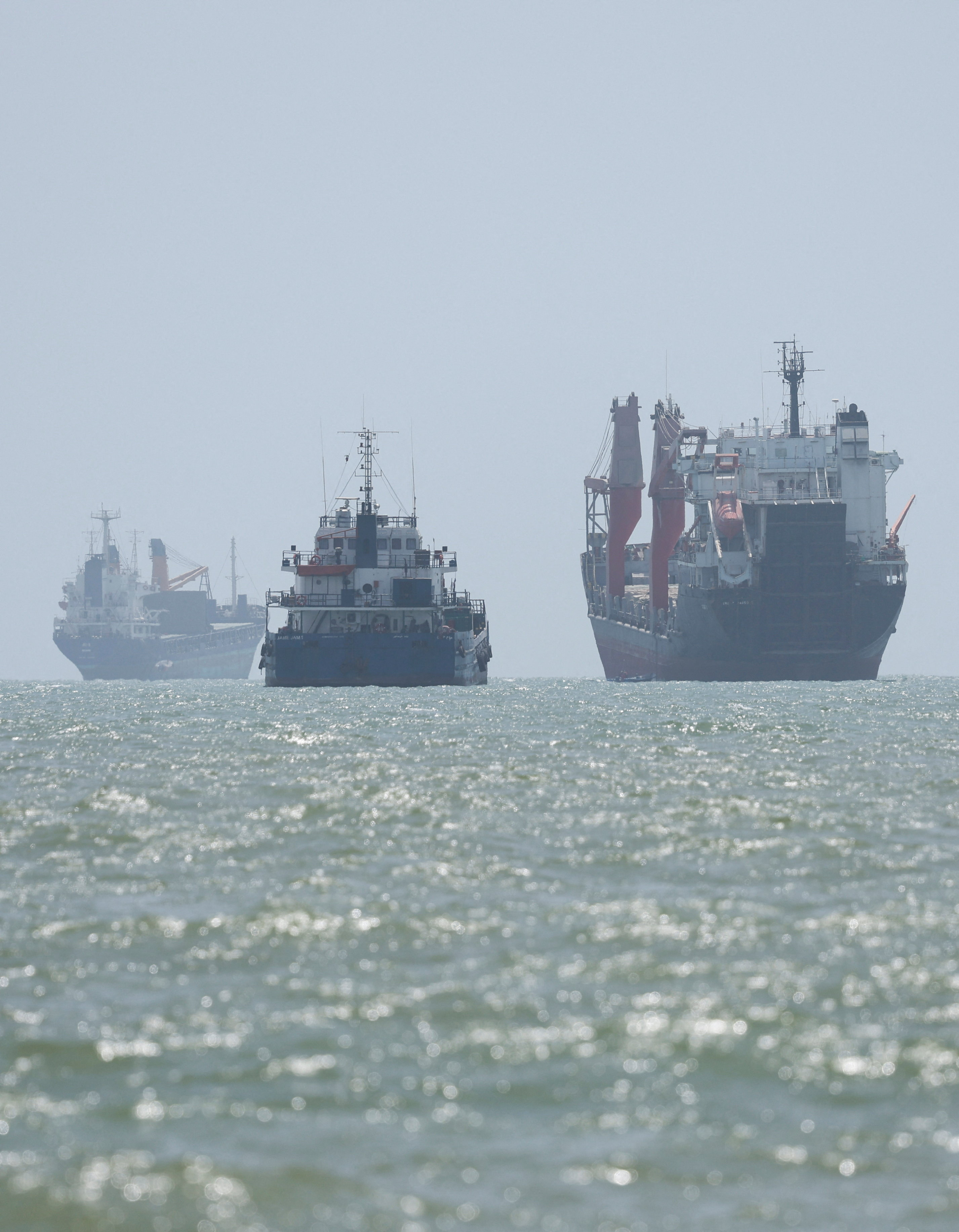 Vessels in the Strait of Hormuz are visible near the beach of Bandar Abbas, Iran, August 25, 2026. Majid Asgaripour/WANA (West Asia News Agency) via REUTERS ATTENTION EDITORS - THIS PICTURE WAS PROVIDED BY A THIRD PARTY. ISRAEL OUT. NO COMMERCIAL OR EDITORIAL SALES IN ISRAEL. NO ACCESS FOR ISRAELI MEDIA. NO USE BBC PERSIAN. NO USE VOA PERSIAN. NO USE MANOTO. NO USE IRAN INTERNATIONAL. NO USE RADIO FARDA. DIGITAL: NO USE BBC PERSIAN. NO USE VOA PERSIAN. NO USE MANOTO. NO USE IRAN INTERNATIONAL. NO USE RADIO FARDA.