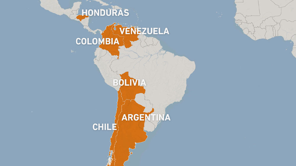 Map of countries that have recently re-established ties with Israel after a change in government.