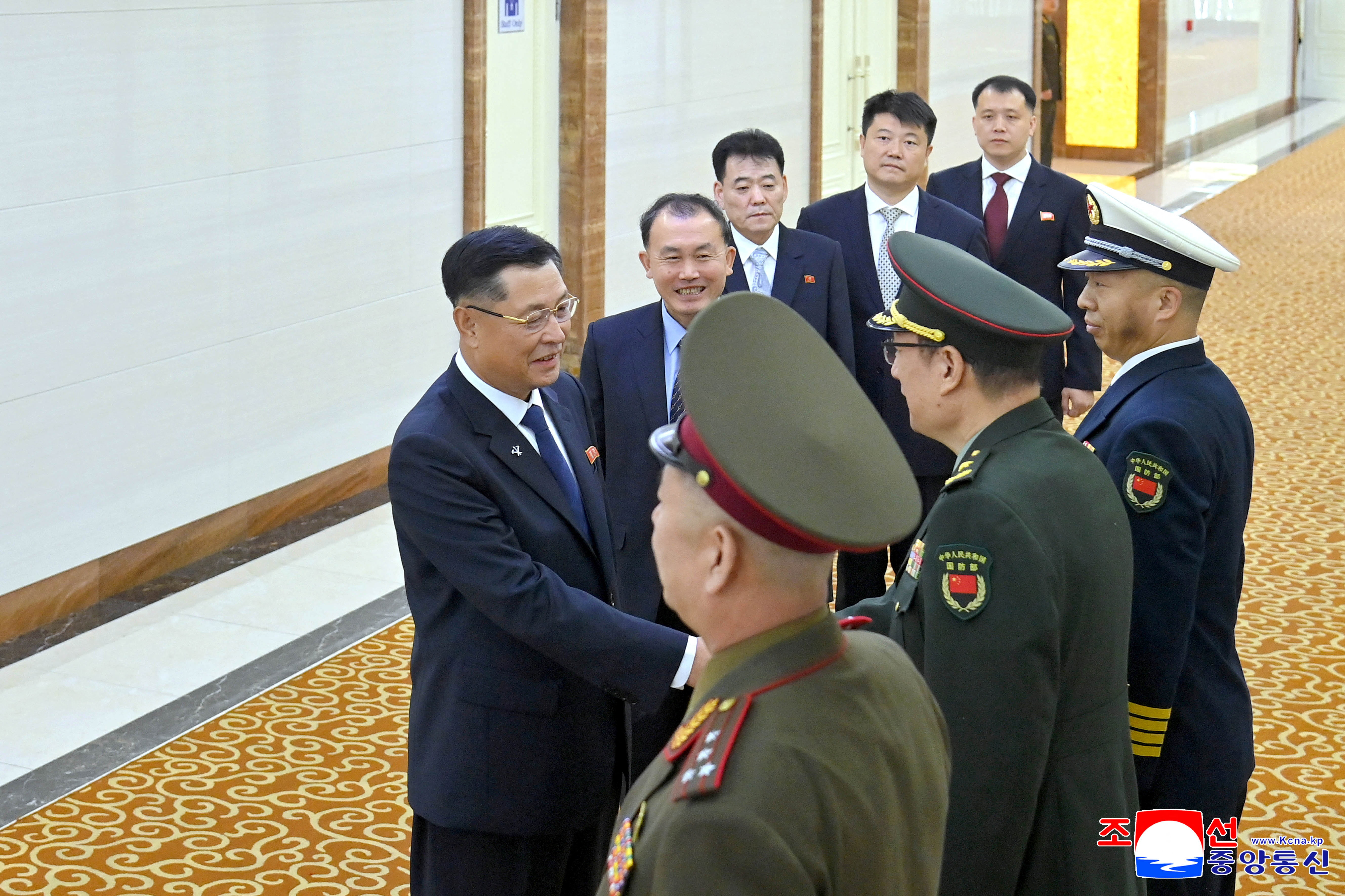 A delegation from North Korea’s Ministry of National Defence, led by Vice Minister Kim Kang Il, departs for China to attend the 13th Beijing Xiangshan Forum, in Pyongyang on September 15, 2026