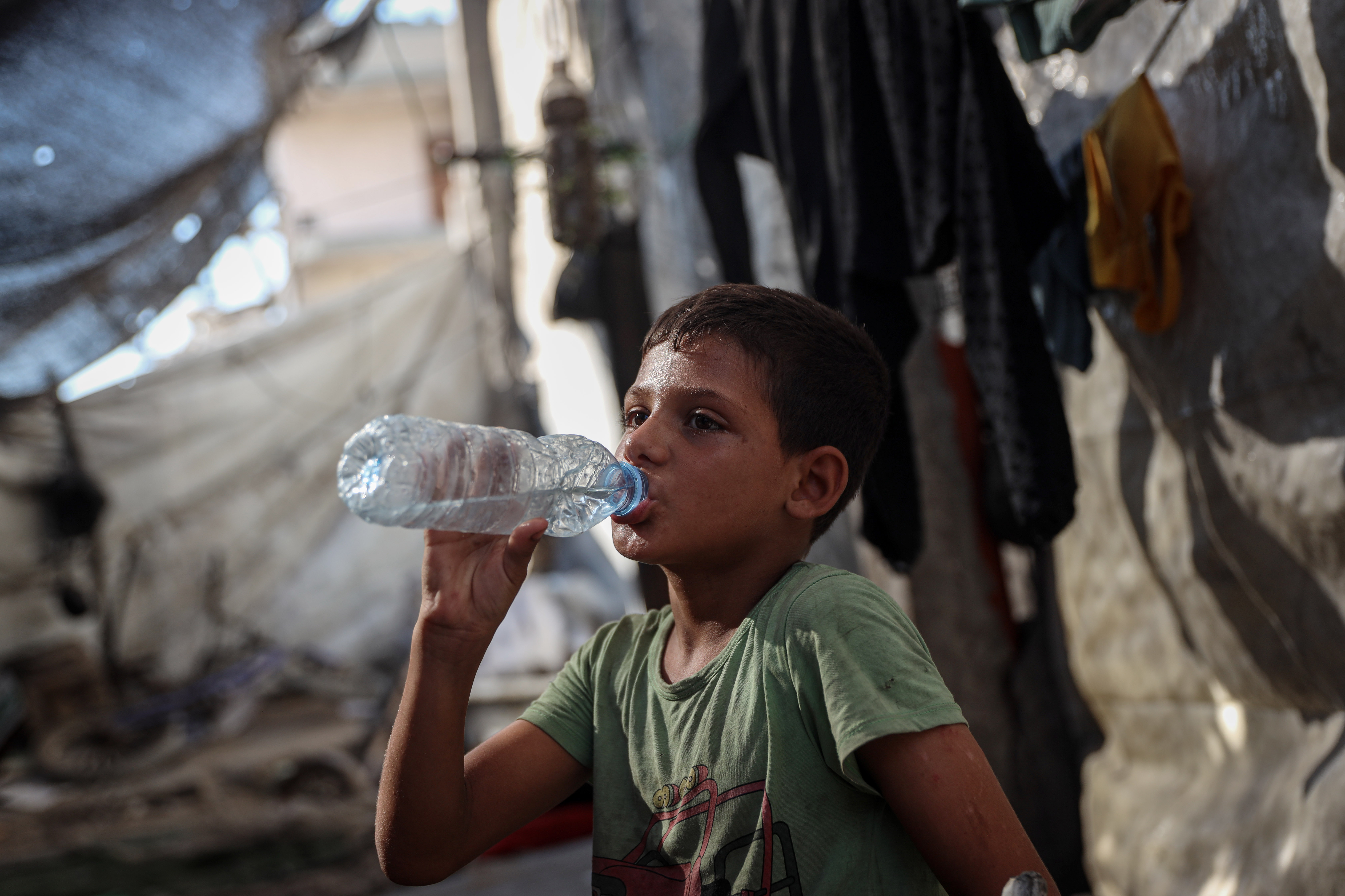 Most Palestinians in Gaza do not have regular access to clean water