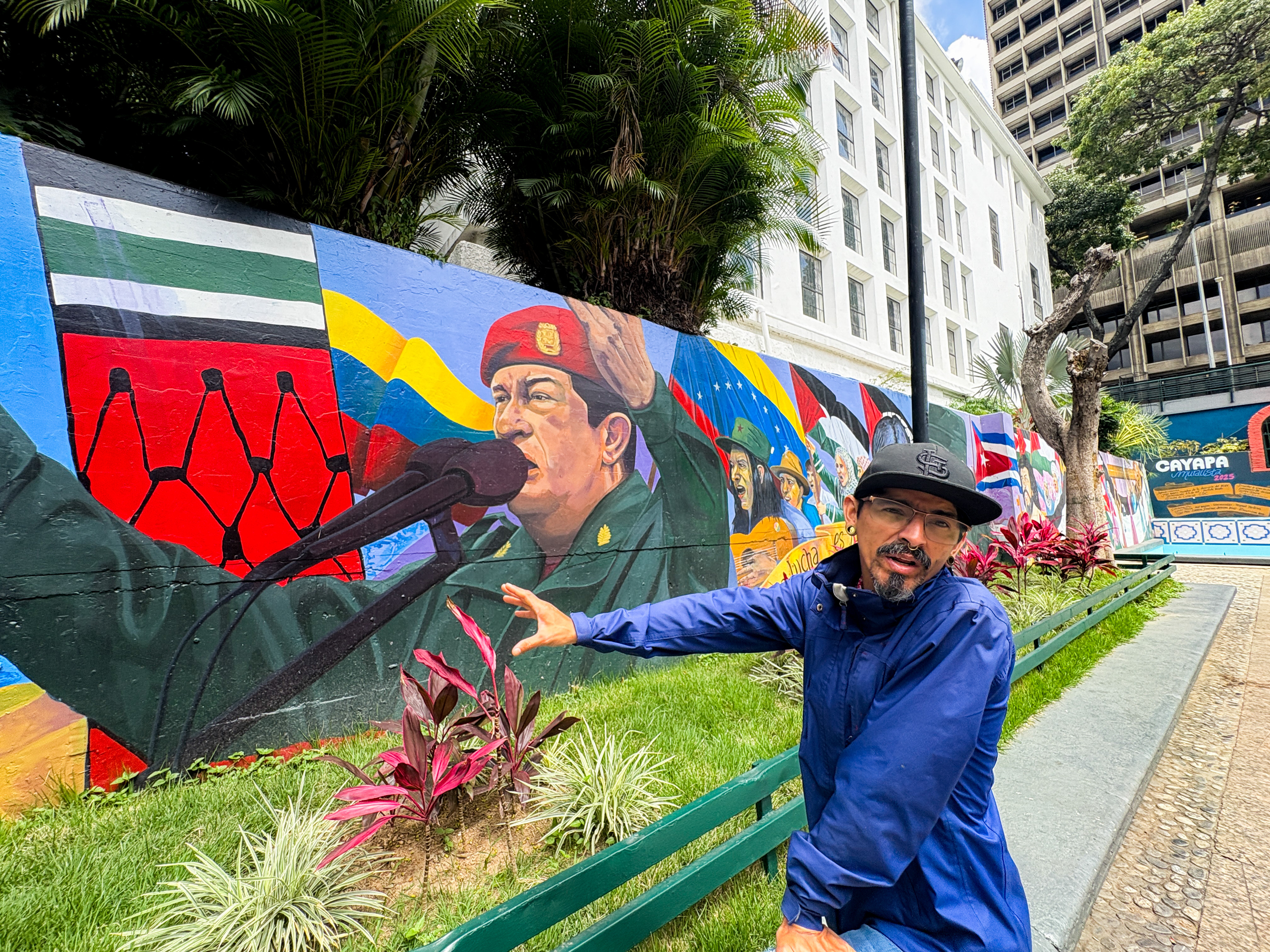 Forastero believes the removal of Hugo Chavez murals is part of an effort by Venezuela's government to appeal to the US