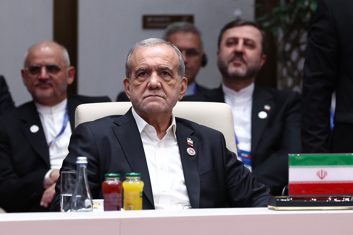 Iranian President Masoud Pezeshkian at the SCO summit in Bishkek, Kyrgyzstan