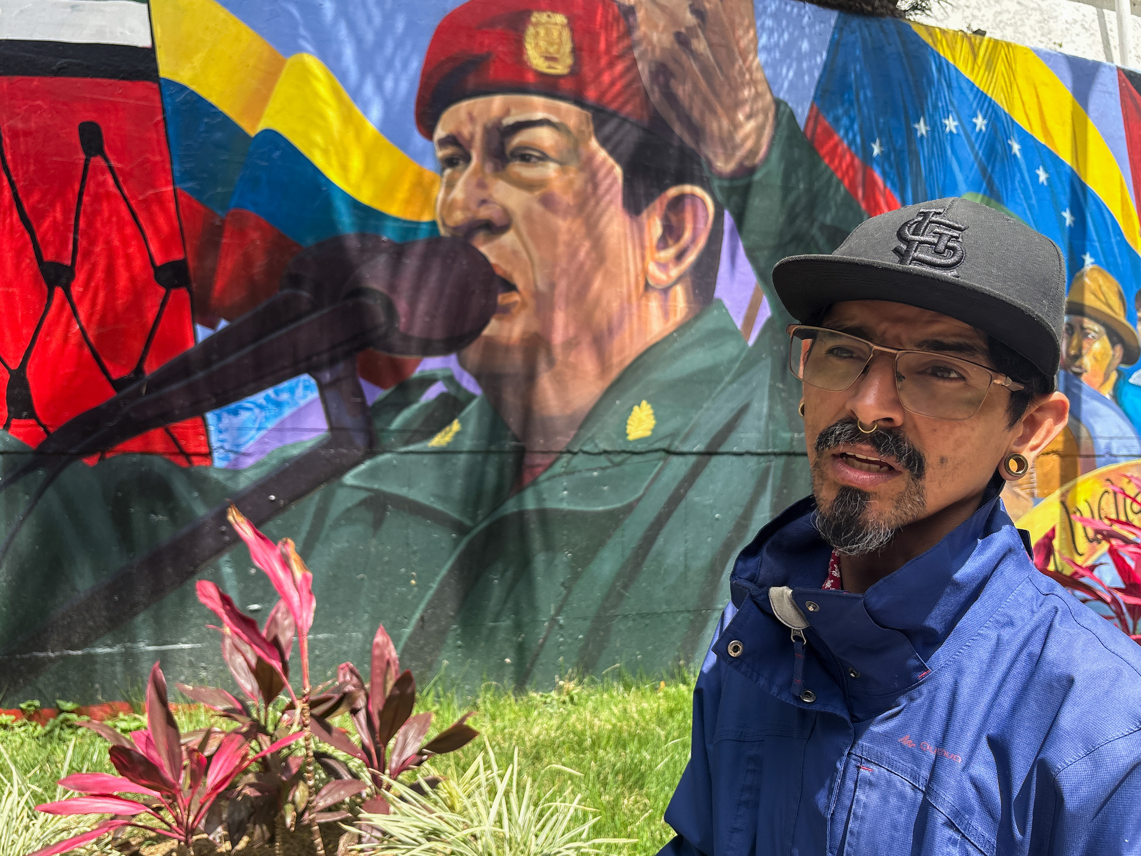 Víctor Rodríguez sees painting Chavez as an act of ‘resistance’ given many have been disappearing this year
