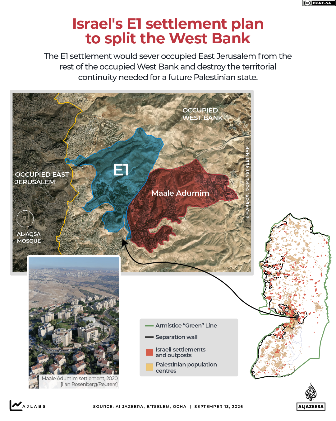 INTERACTIVE-Israel announces more illegal settlements E1 west bank Jerusalem-1789293937