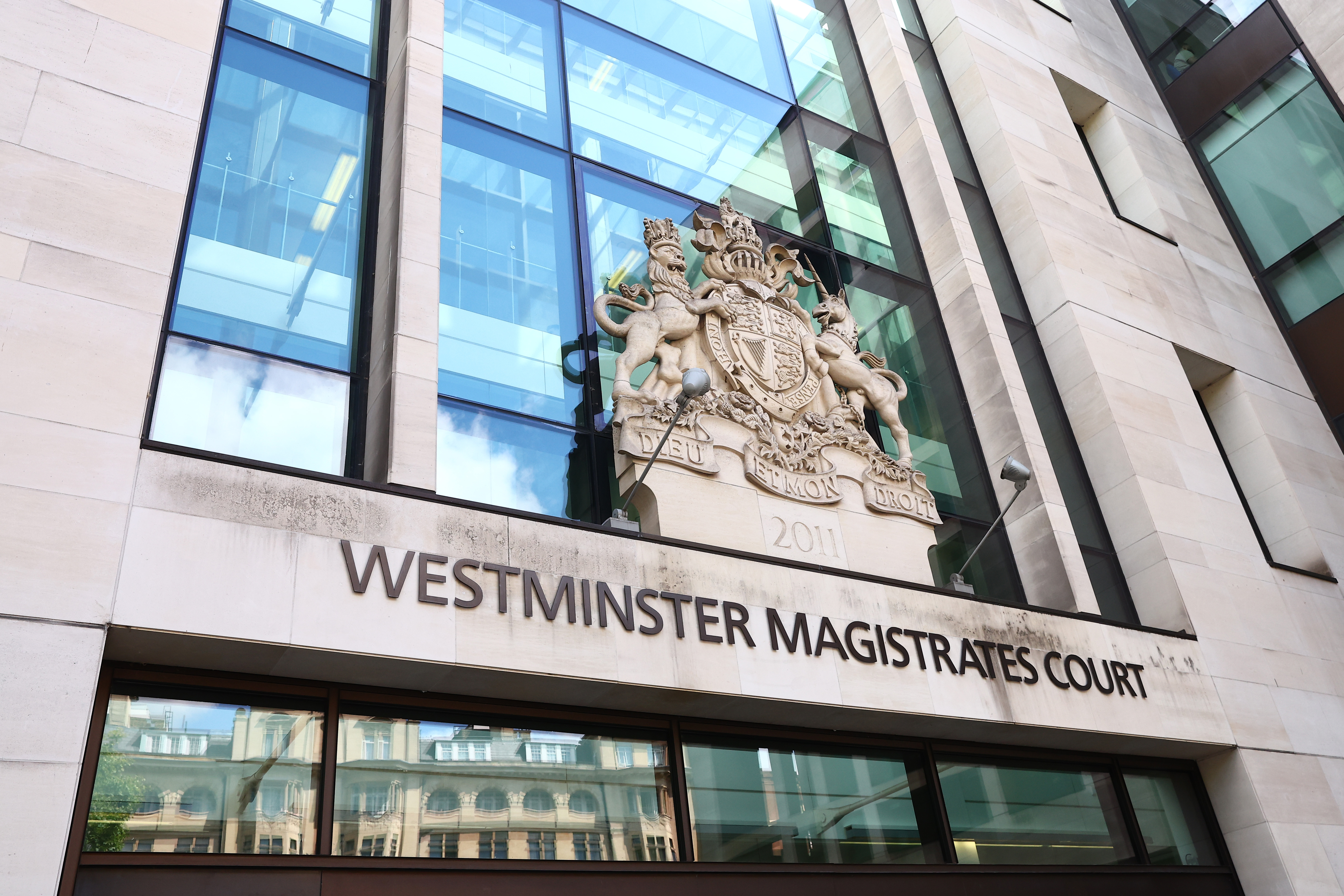 LONDON, ENGLAND - AUGUST 05: A general view of Westminster Magistrates' Court where Gary Glitter, whose real name is Paul Gadd, has appeared via video link to face charges of historical sexual offences on August 05, 2026 in London, England. The former singer, who is currently being held at HMP Channings Wood in Devon, has been charged with sexual offences dating back to 1978. (Photo by Peter Nicholls/Getty Images)