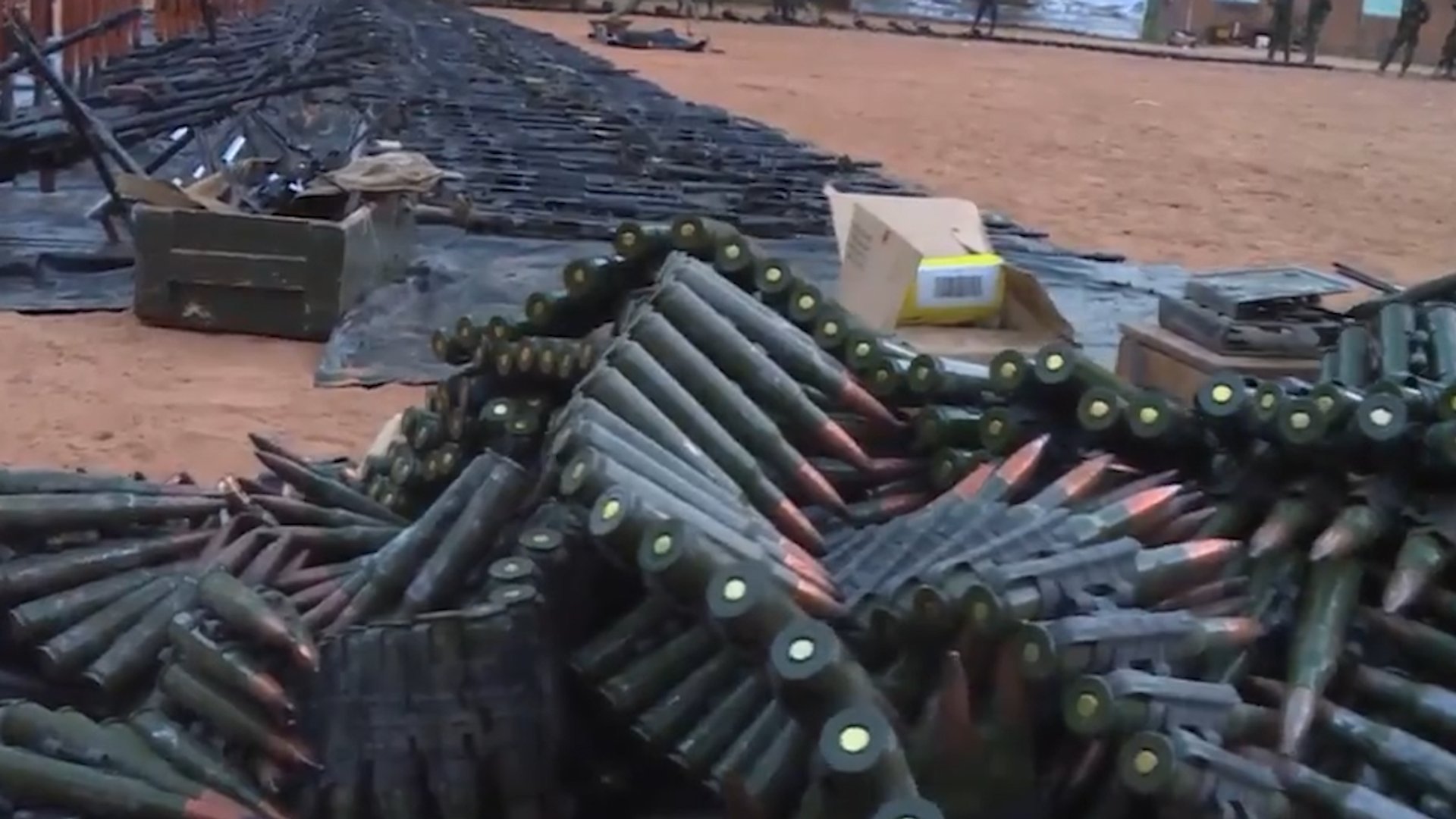 Niger displays arsenal seized after failed military mutiny