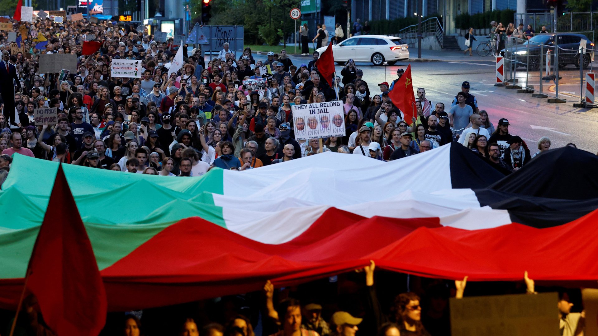 Pro-Palestinian protesters oppose Israel embassy opening in Slovenia