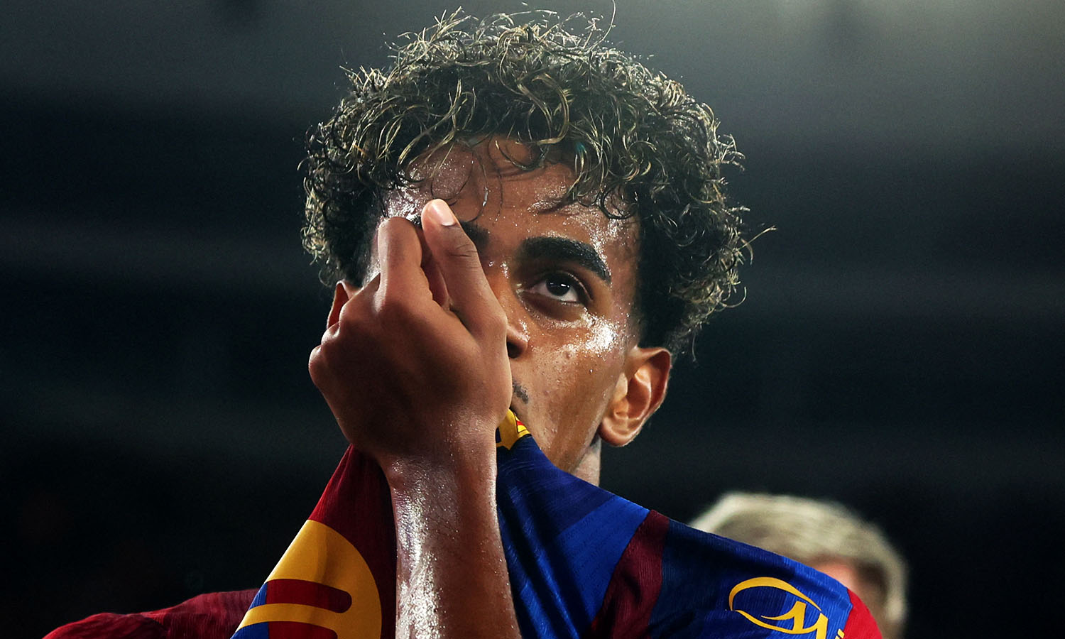 Soccer Football - LaLiga - FC Barcelona v Rayo Vallecano - Spotify Camp Nou, Barcelona, Spain - August 31, 2026 FC Barcelona's Lamine Yamal celebrates scoring their second goal REUTERS/Bruna Casas