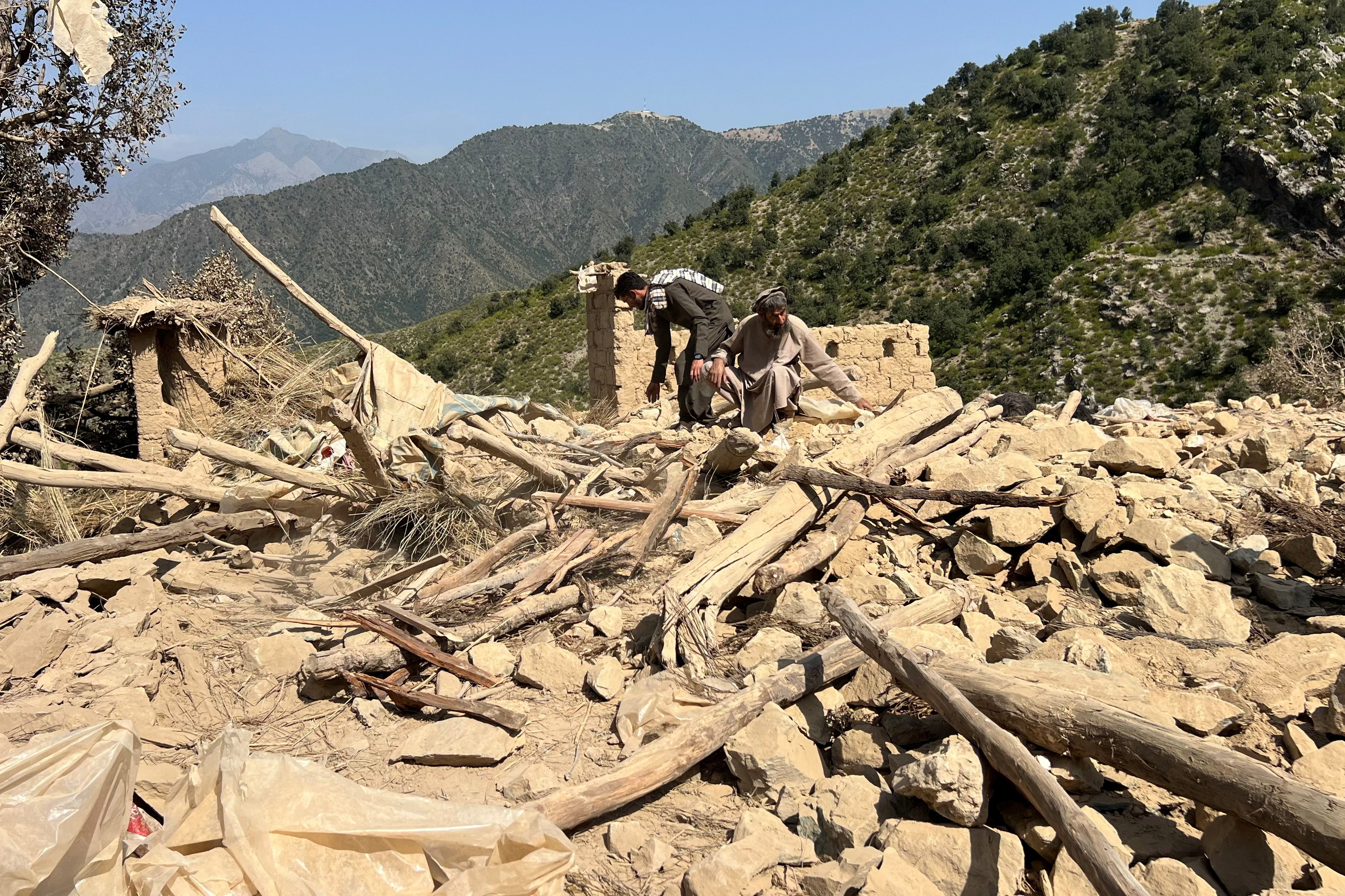 a house that was damaged in what the Taliban said was a Pakistani airstrike in Shultan district in Kunar province, Afghanistan, October 1, 2026. REUTERS/Stringer