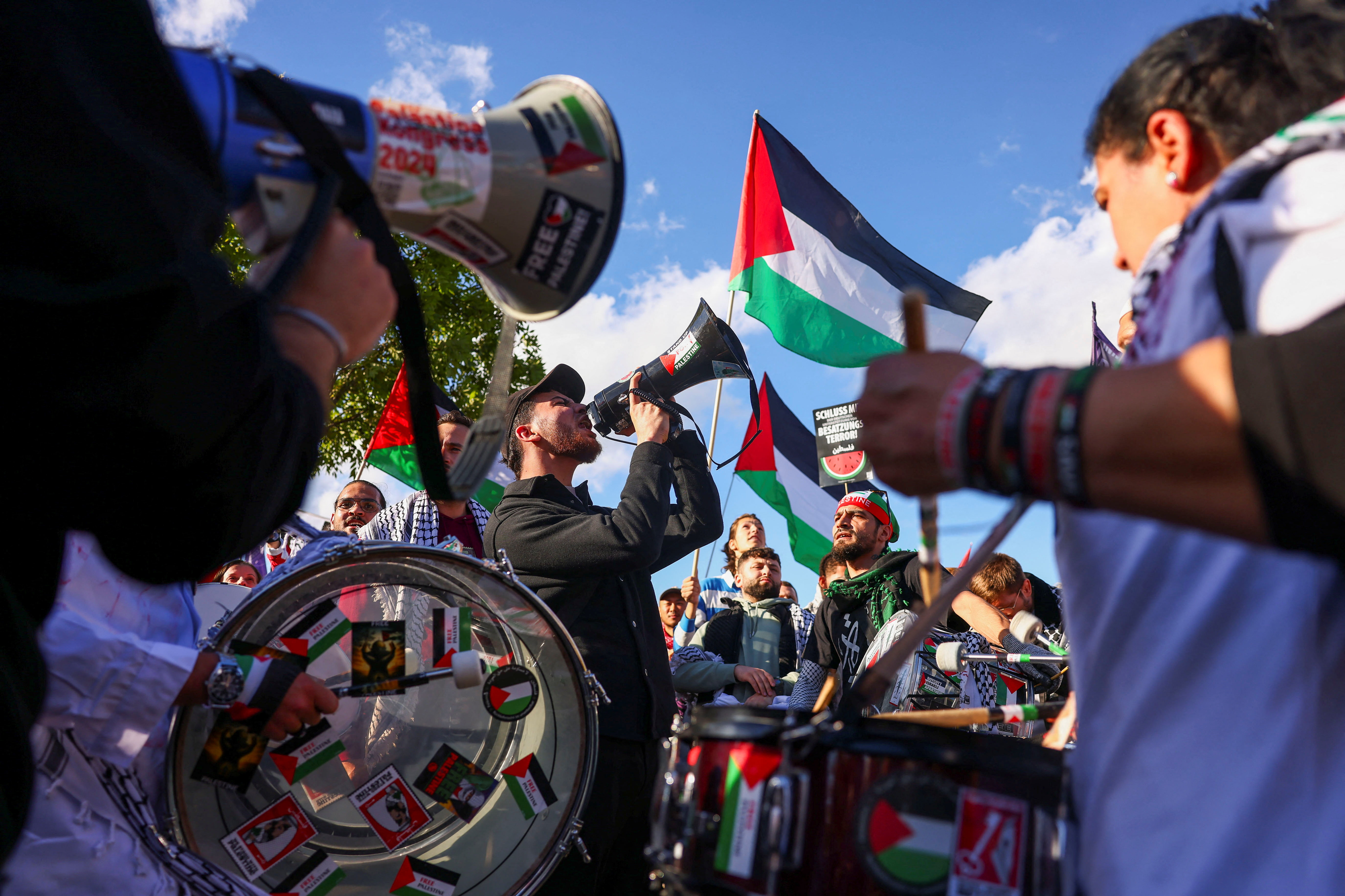 Thousands march across Europe to demand end to Israel’s war on Gaza