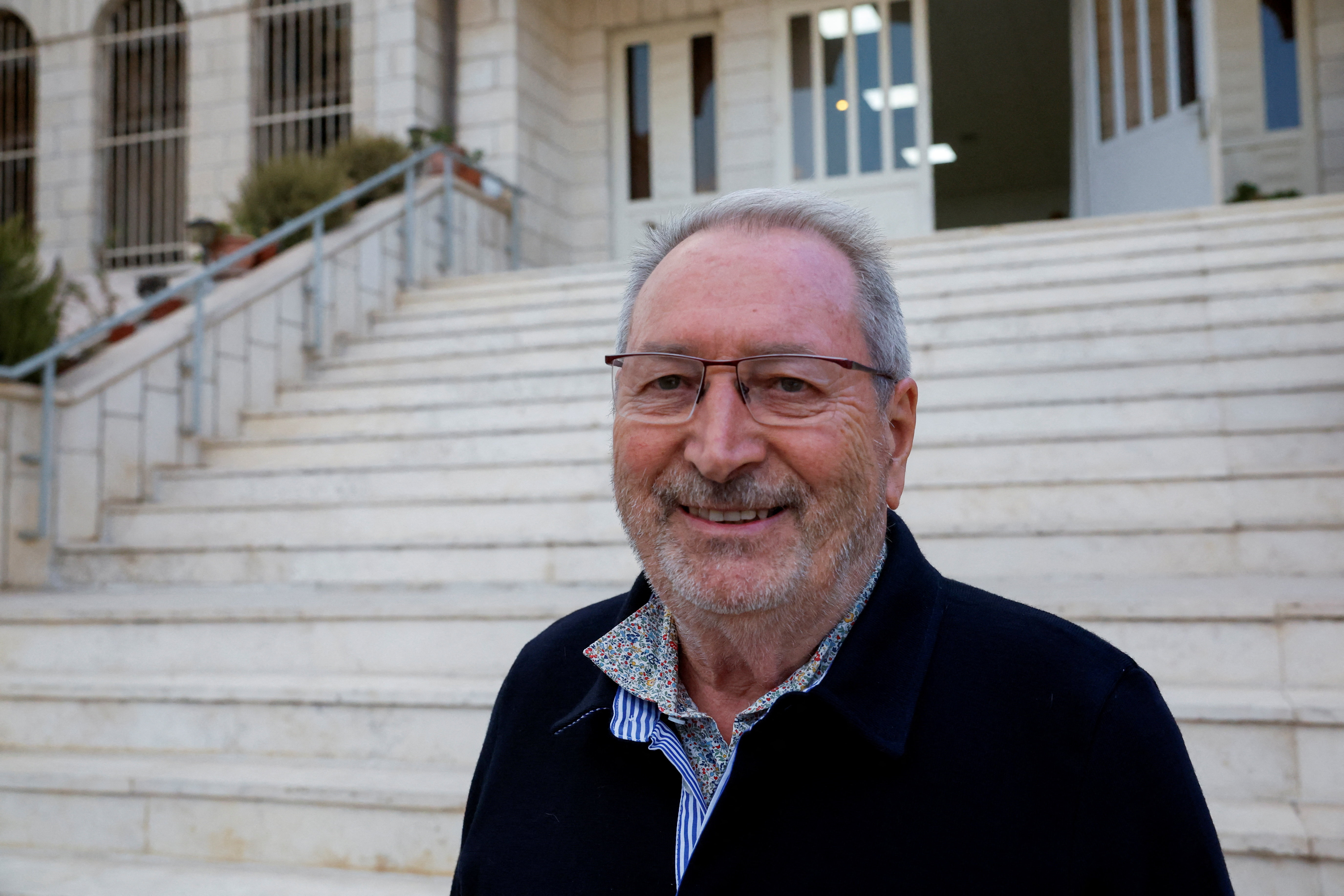 Bernard Baudoux, mayor of Aulnoye-Aymeries in France, says he was attacked by Israeli settlers in Taybeh, occupied West Bank