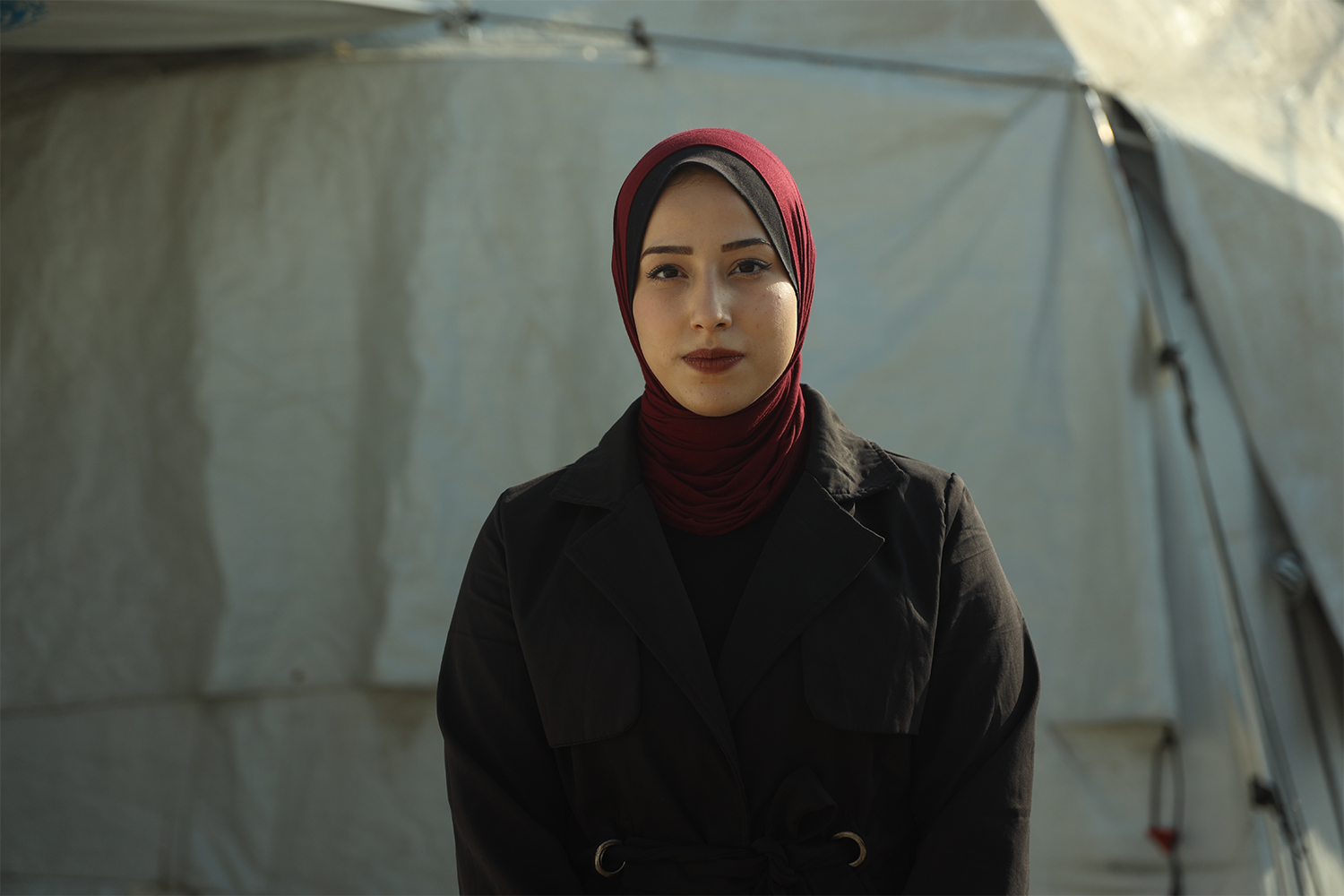 Manar Owaida, displaced from northern Gaza, follows Israel’s election closely amid uncertainty over what its outcome could mean for Palestinians