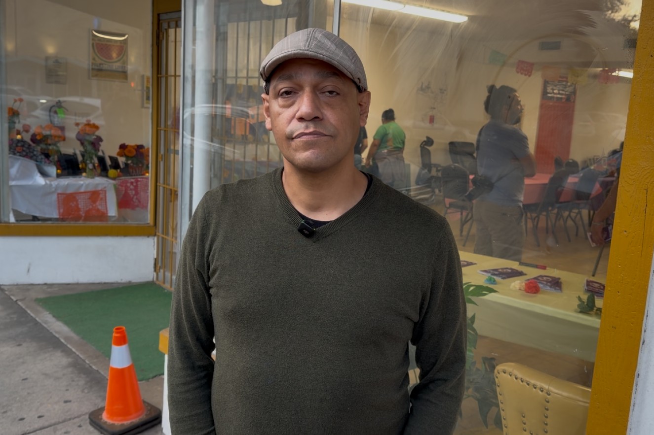 Community organiser Mark Anthony Vasquez is seen in Brownsville, Texas