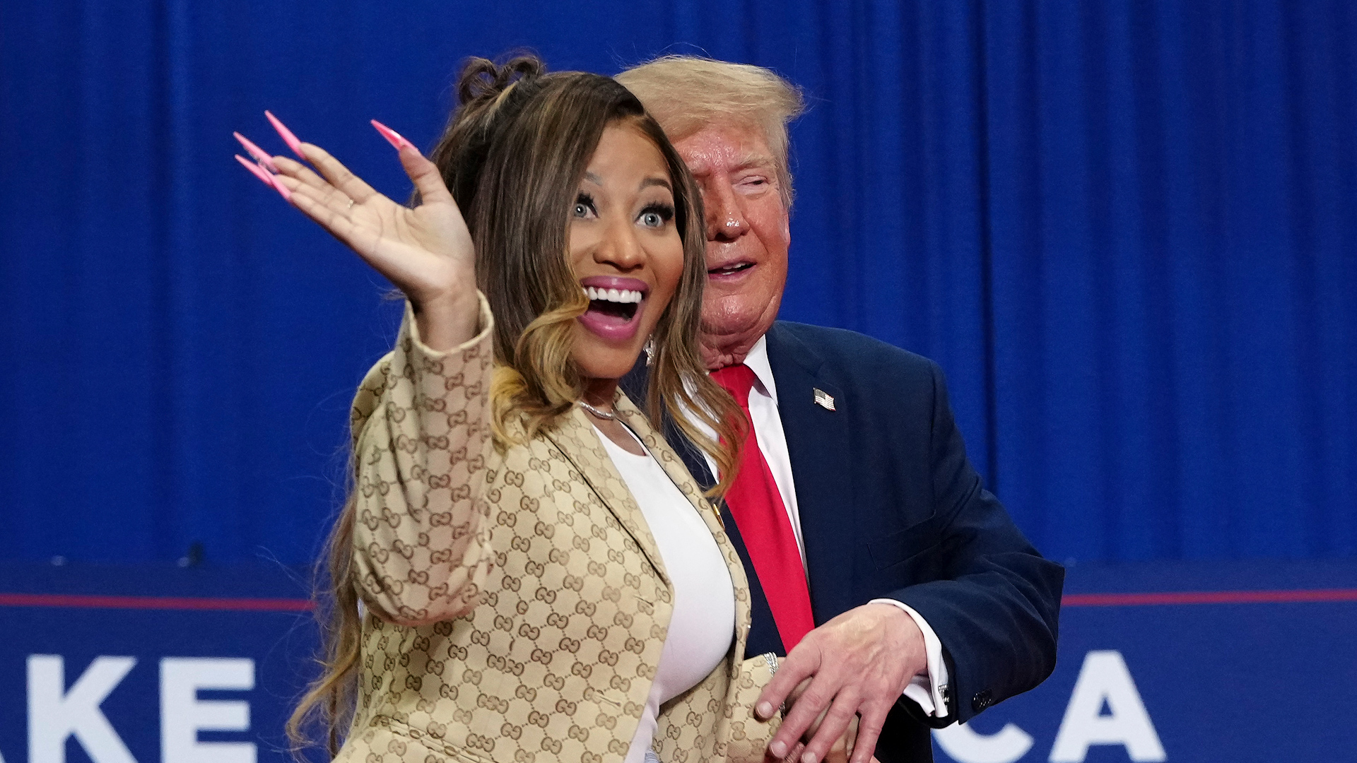 Donald Trump and Nicki Minaj