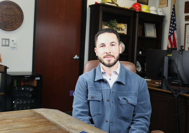 Dearborn Mayor Abdullah Hammoud speaks to Al Jazeera, October 28 [Ali Harb/Al Jazeera]