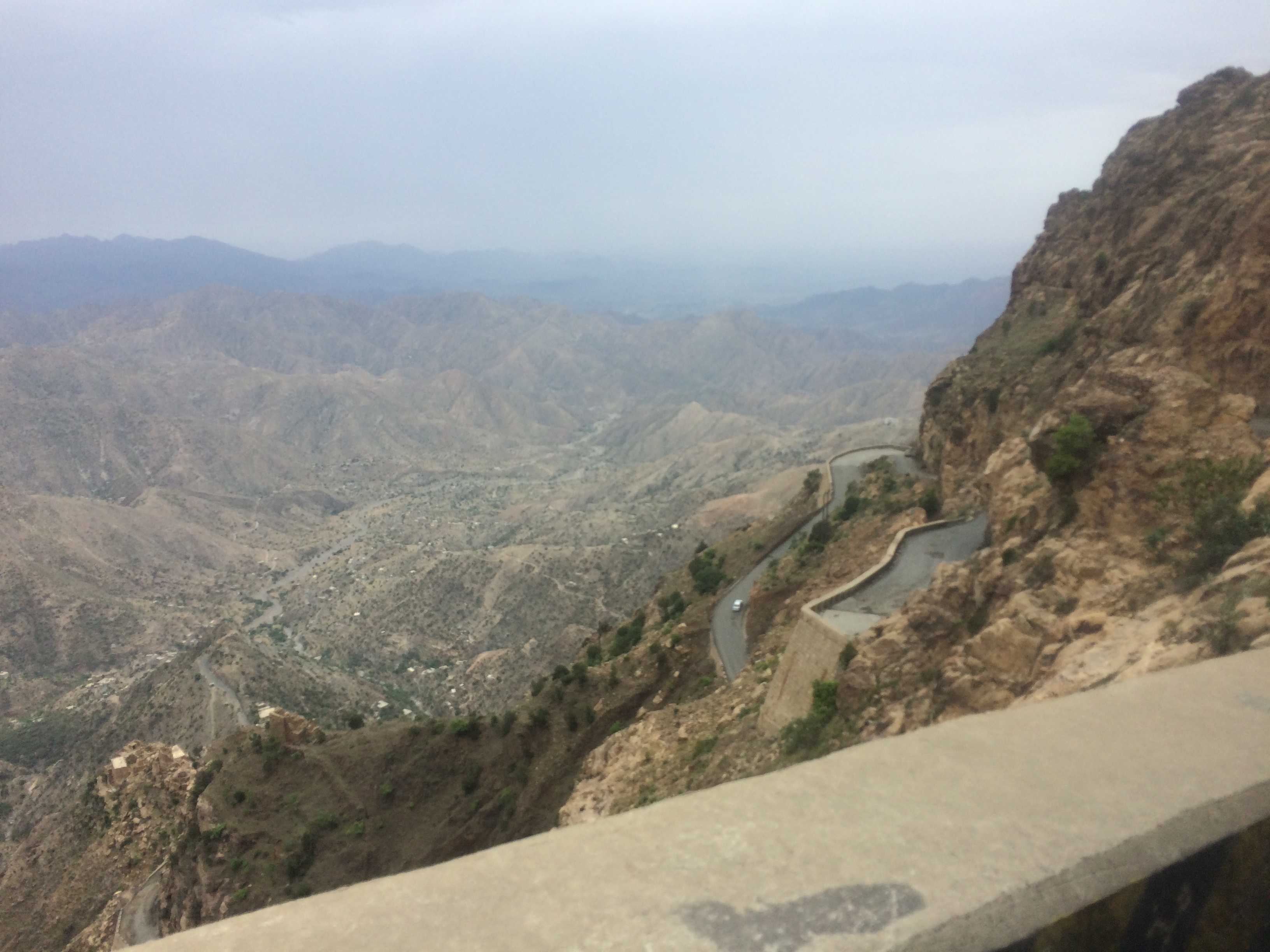 A view of the Hayjat al-Abd route, one of the main mountain routes between Taiz and Aden
